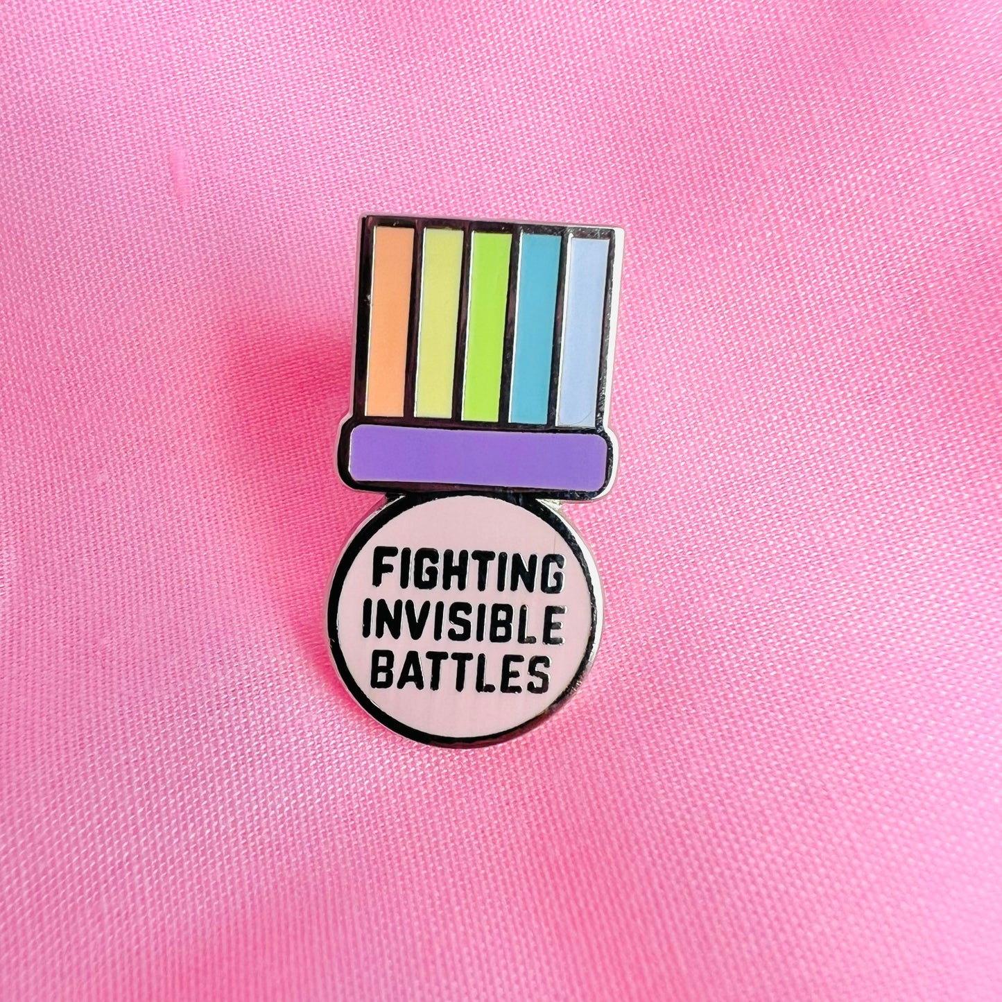 Invisible Battles Medal - Enamel Pin