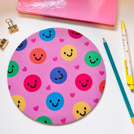 Smiley Faces Mouse Pad