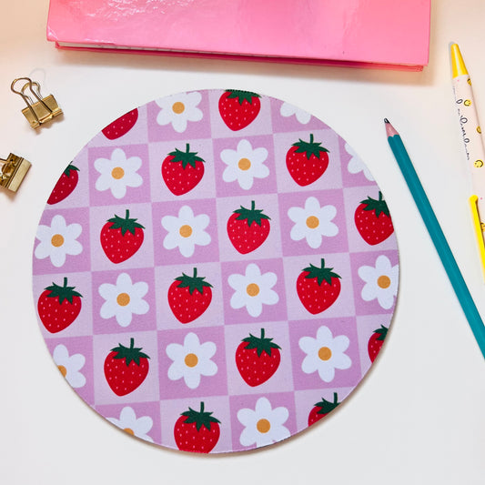 Strawberry Picnic Mouse Pad