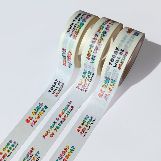 Positive words Washi Tape