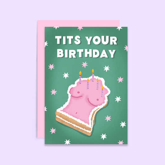 Tits Your Birthday Funny Boob Card