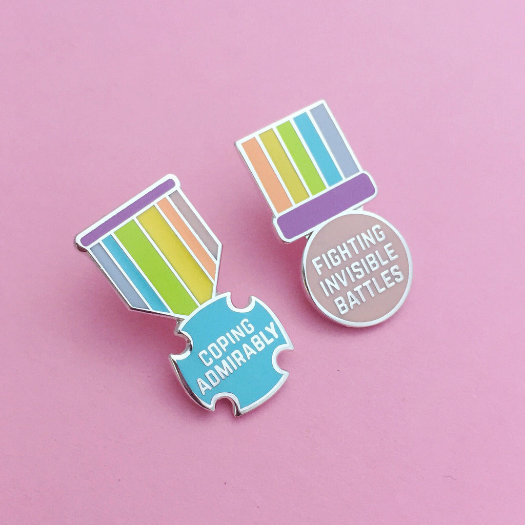 Invisible Battles Medal - Enamel Pin